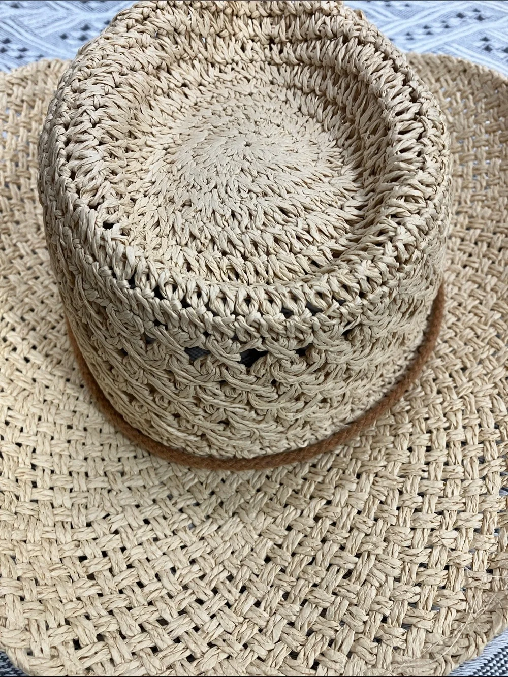 Miu Miu Summer Vacation Raffia Straw Hat OS